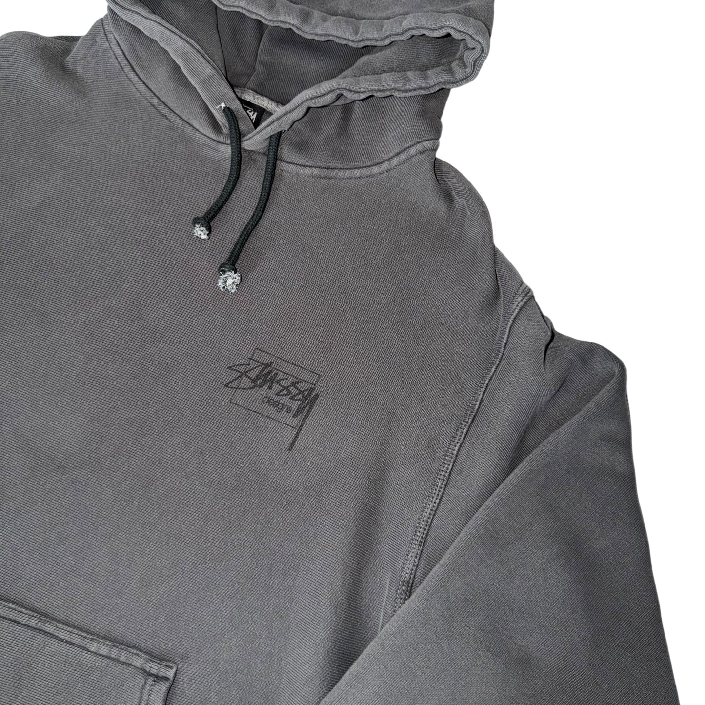 Stussy Black Pigment Dyed Hoodie
