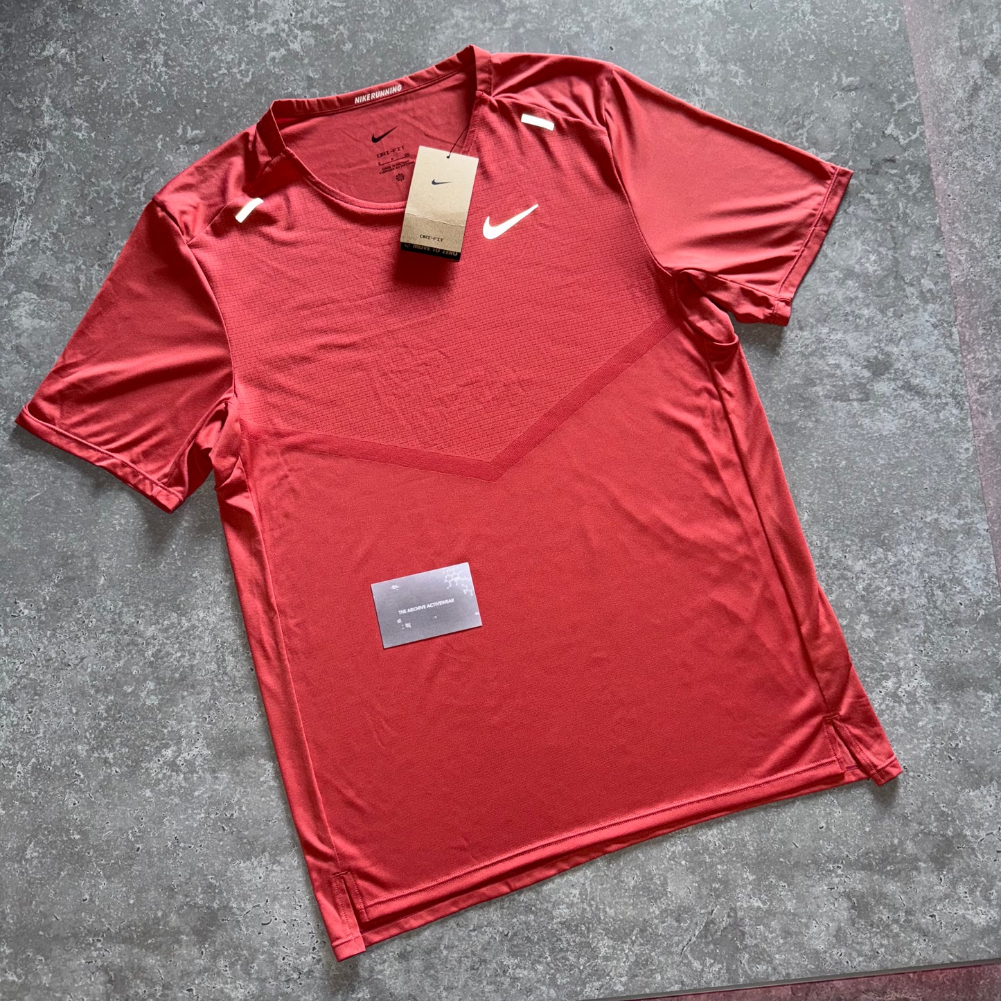 Nike Adobe Red UV Tech Miler T Shirt