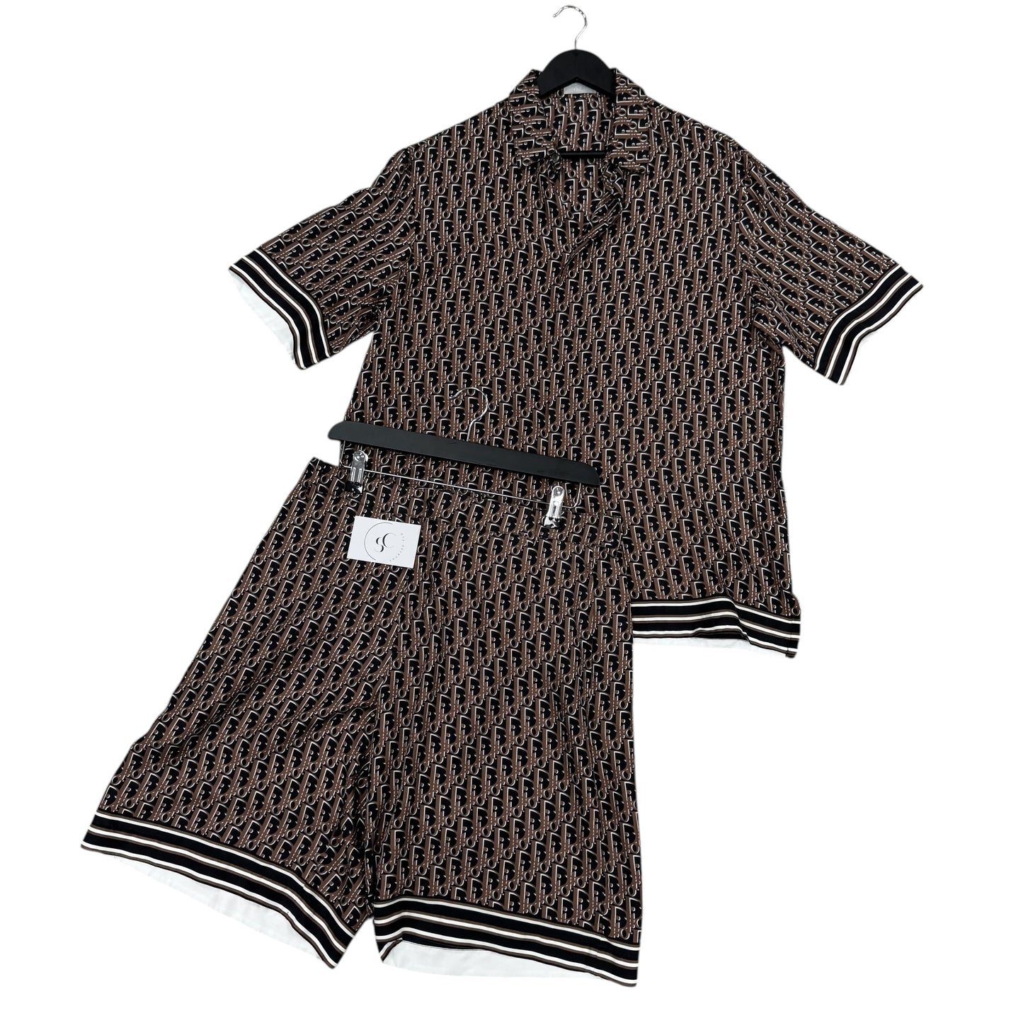 Dior Silk Oblique Short Set