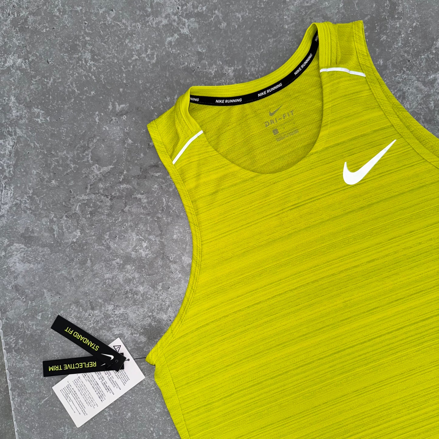 Nike Lime Green 1.0 Miler Vest