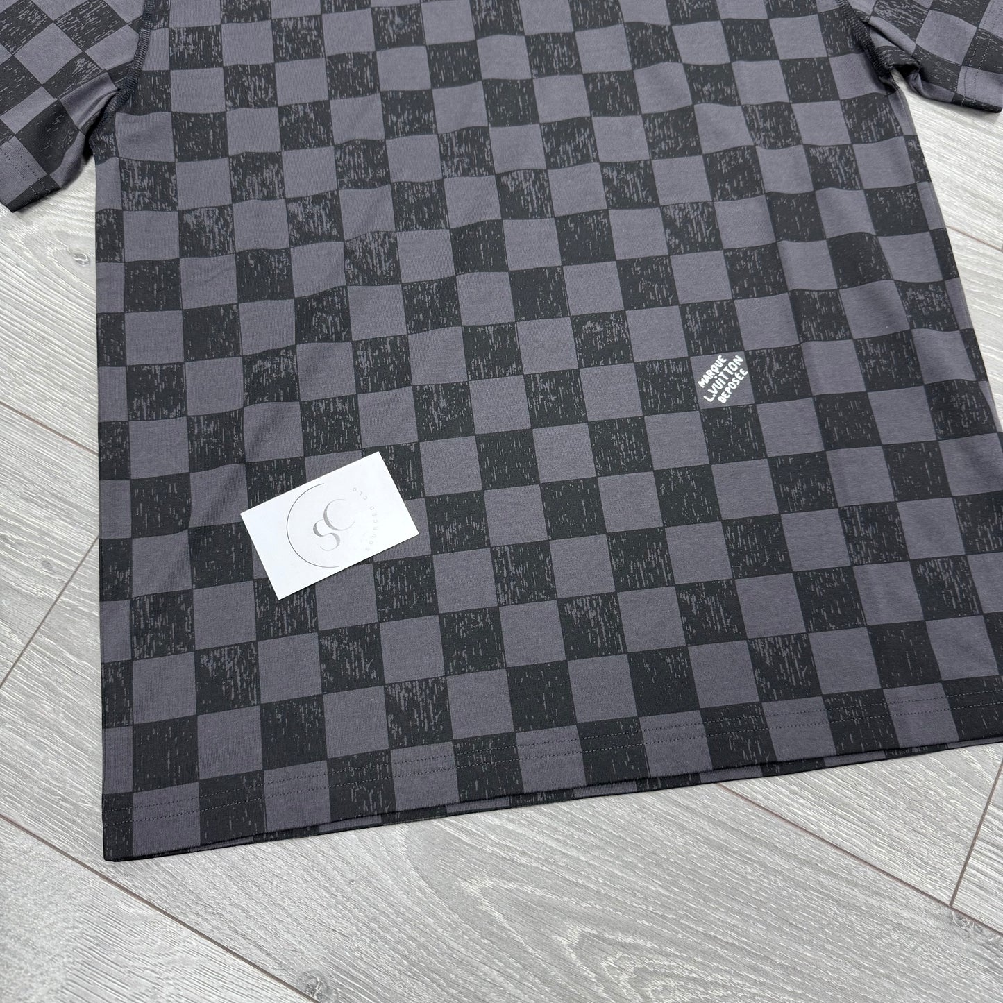 Louis Vuitton Grey Damier Print T Shirt