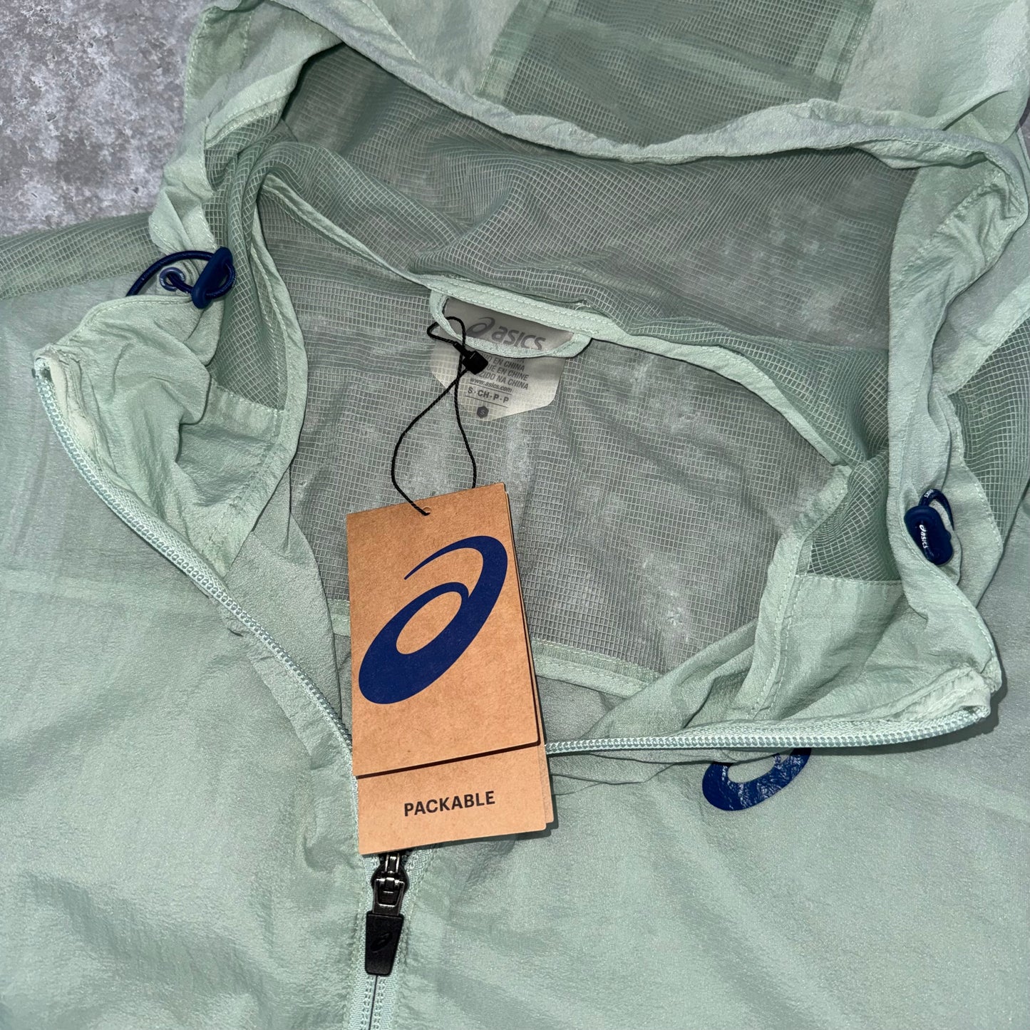 Asics Pistachio Green Light Windbreaker
