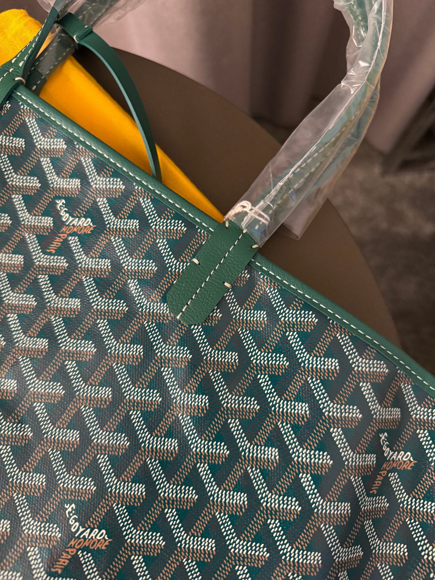 Goyard ST Louis Green Tote Bag
