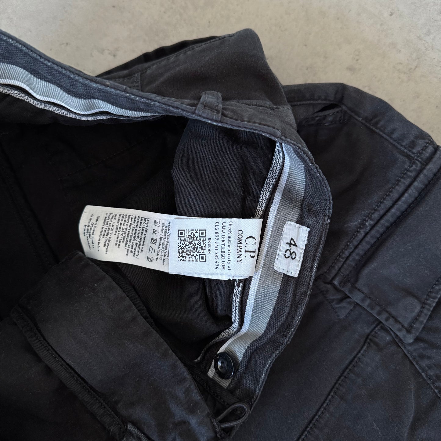 CP Company Black Cargo Shorts