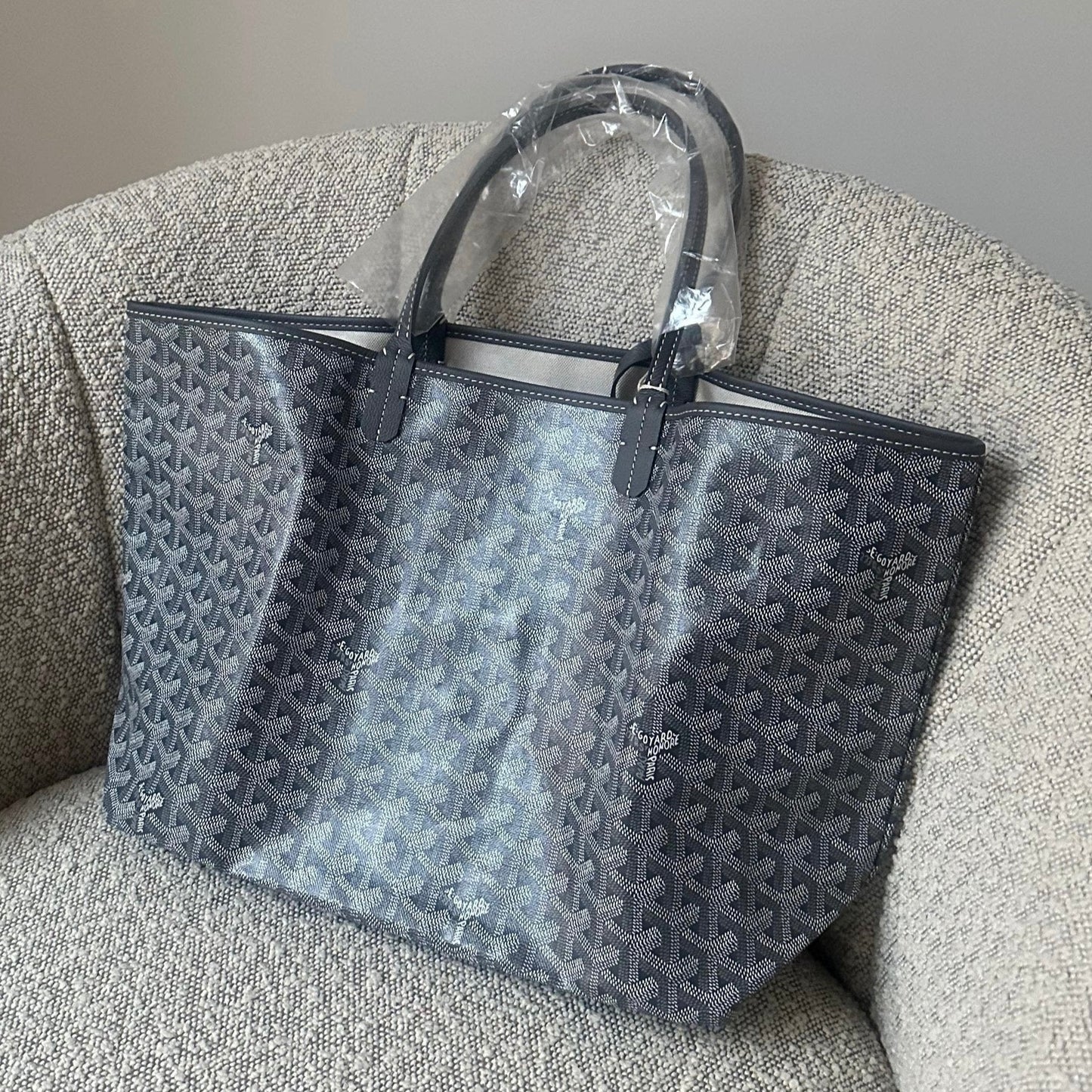 Goyard Grey ST Louis PM Tote Bag