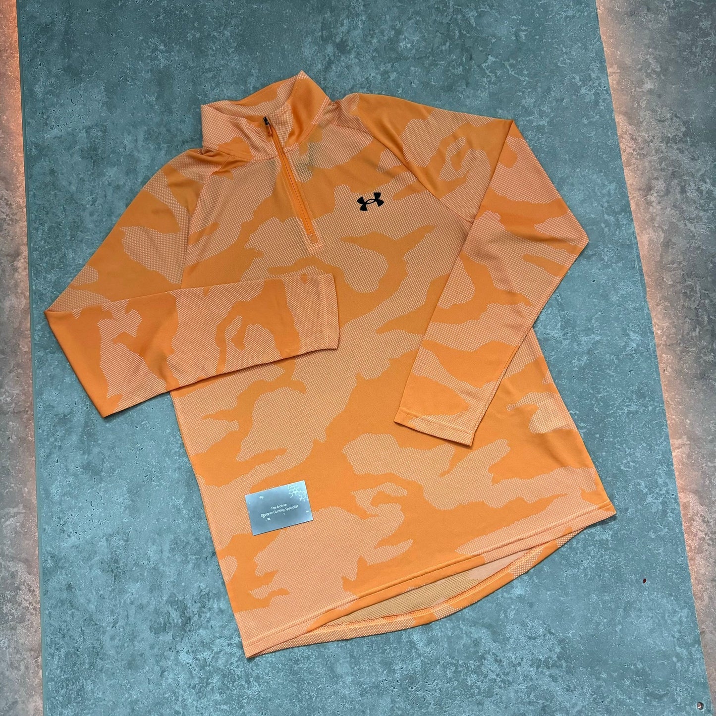 Under Armour Orange Camouflage Half Zip