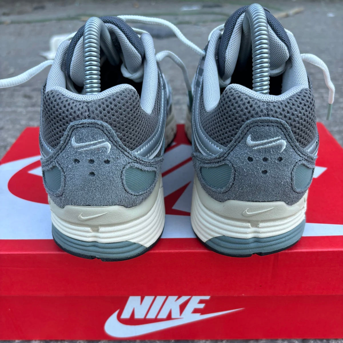 Nike P6000 Flat Pewter Trainers