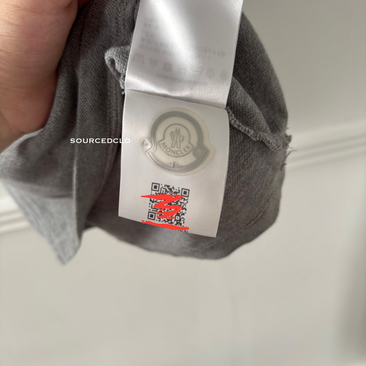 Moncler Grey Polo Shirt