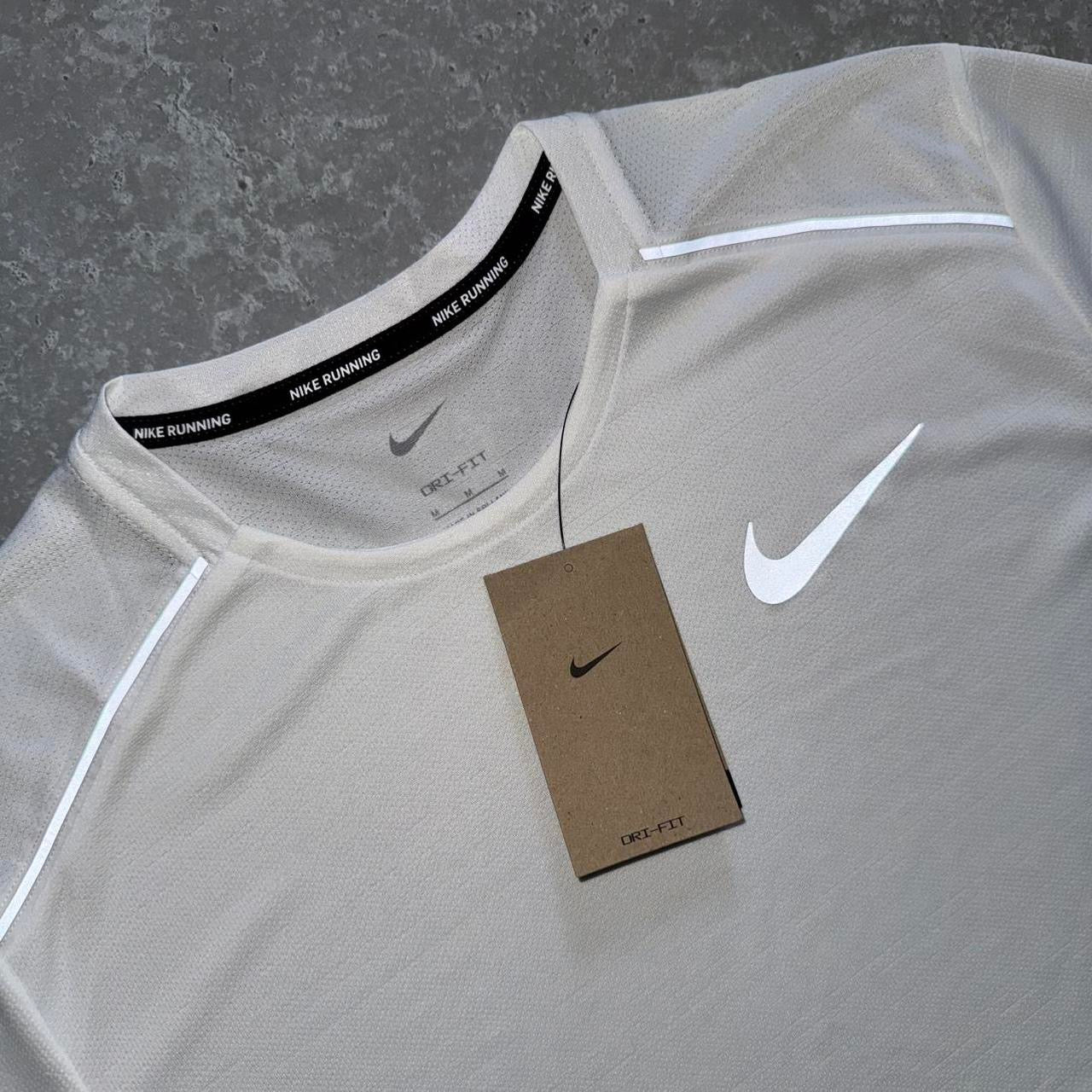 Nike White Miler Short Set