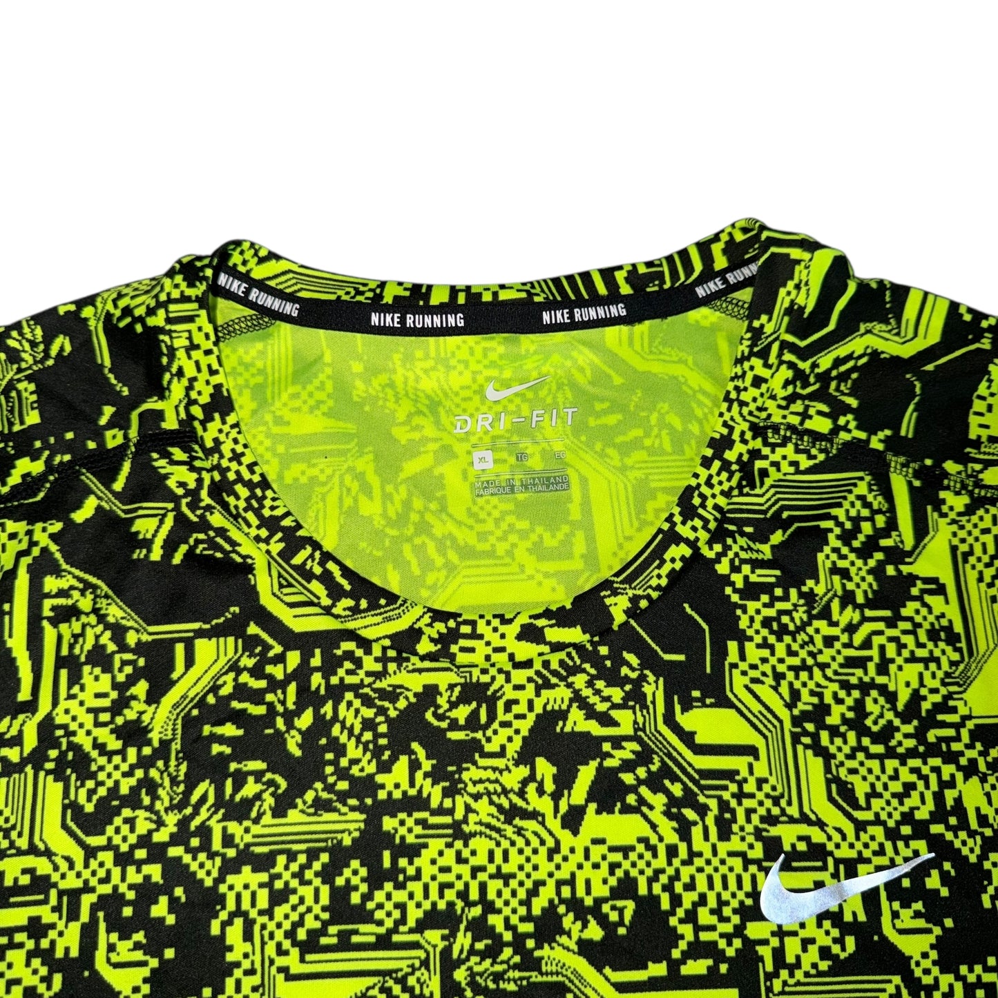 Nike Green Digital Miler T Shirt
