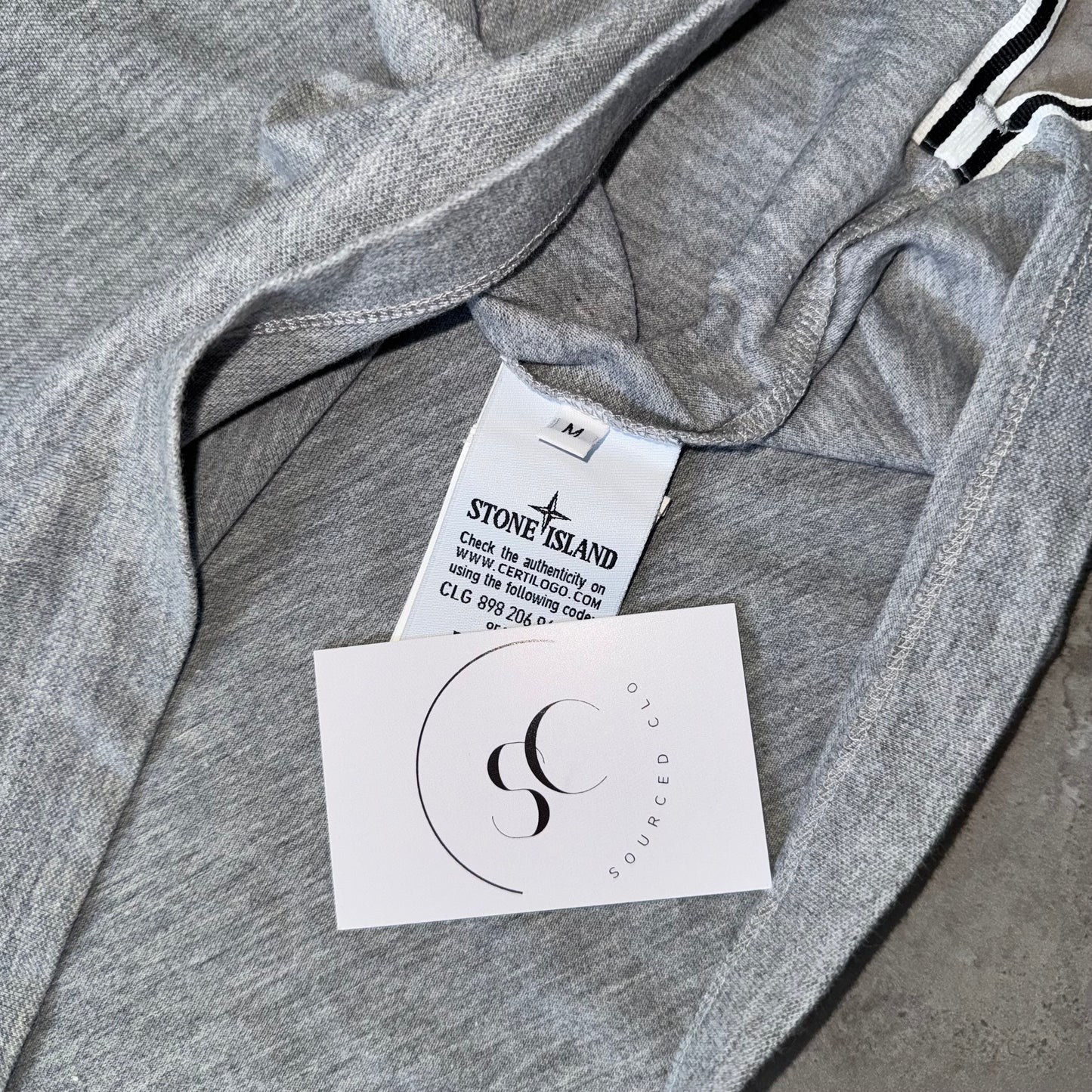Stone Island Grey Polo Shirt