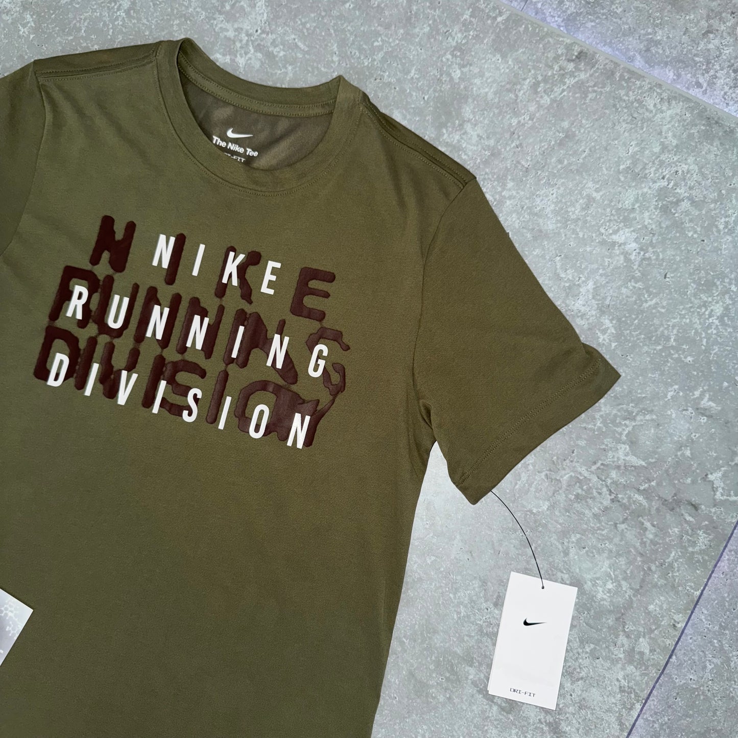 Nike Olive Running Division T Shirt