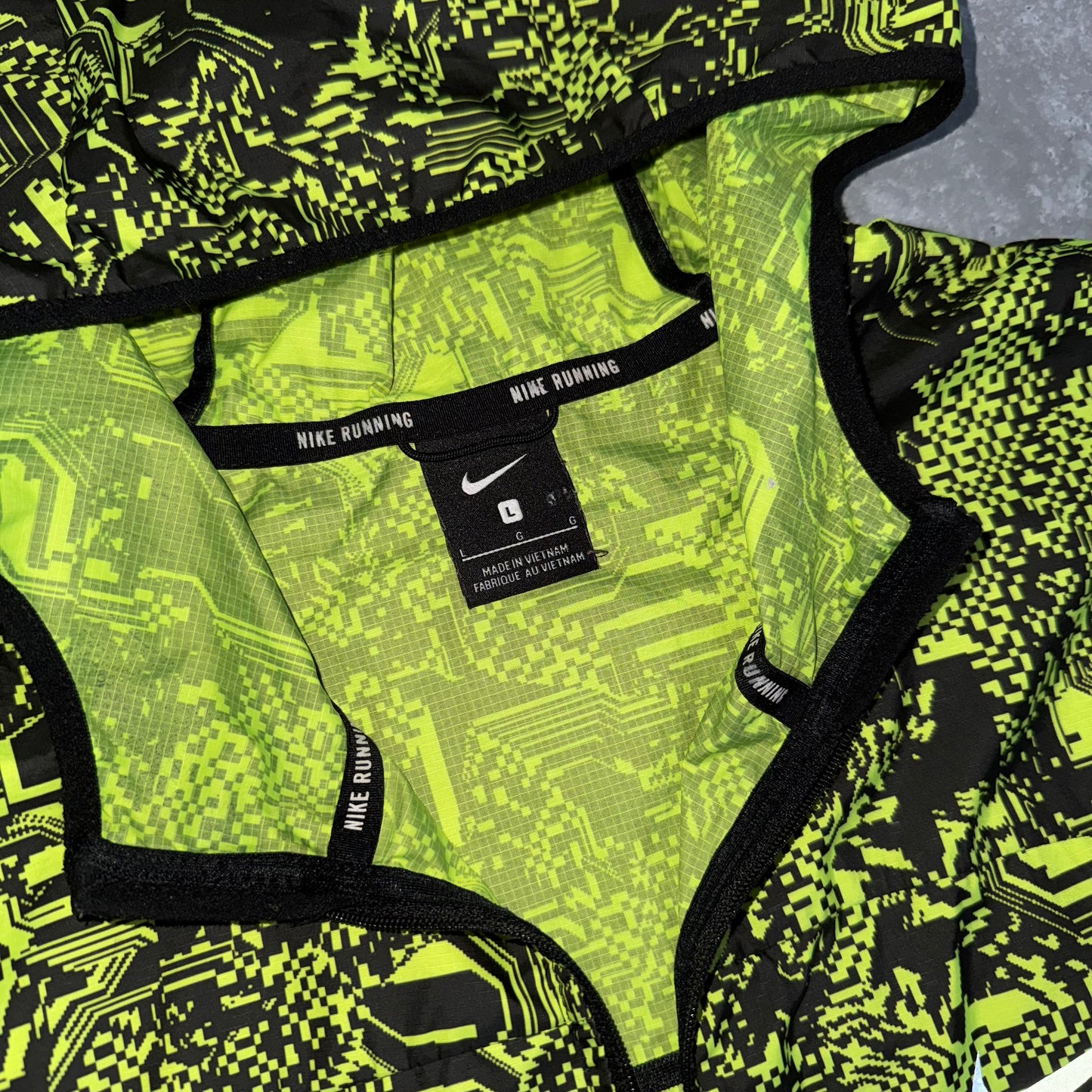 Nike Green Digital Windbreaker