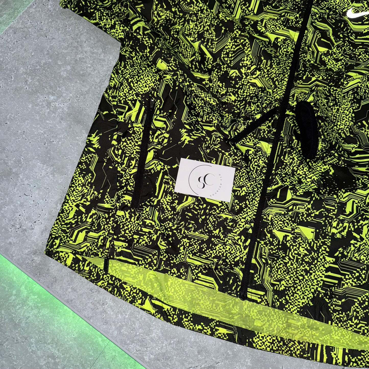 Nike Green Digital Windbreaker