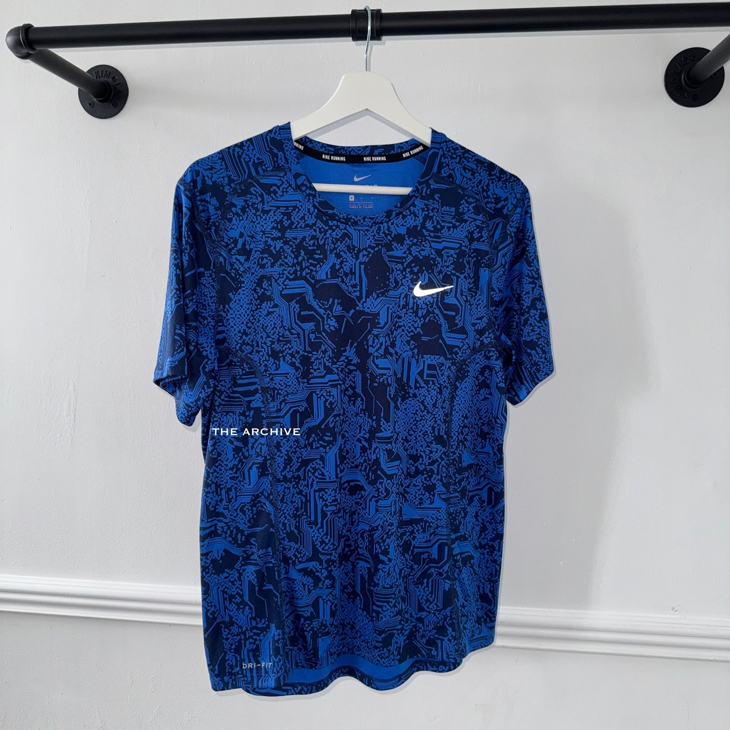 Nike Blue Digital Miler T Shirt