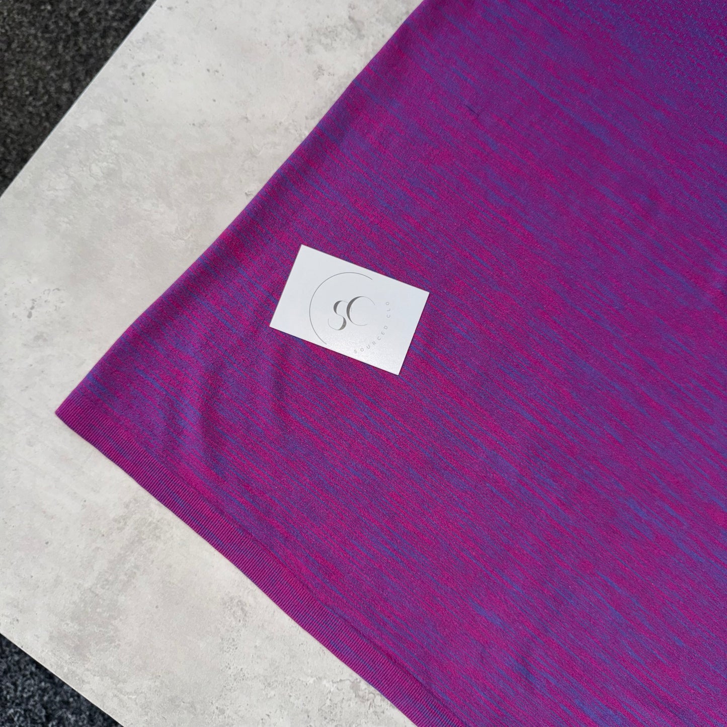 Nike Purple Gradient Tech Knit Miler T Shirt