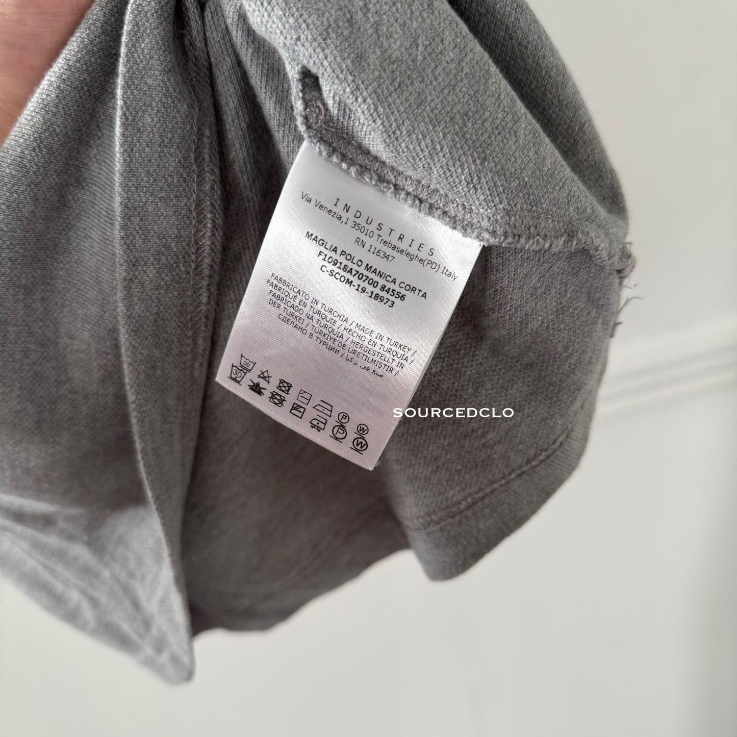 Moncler Grey Polo Shirt