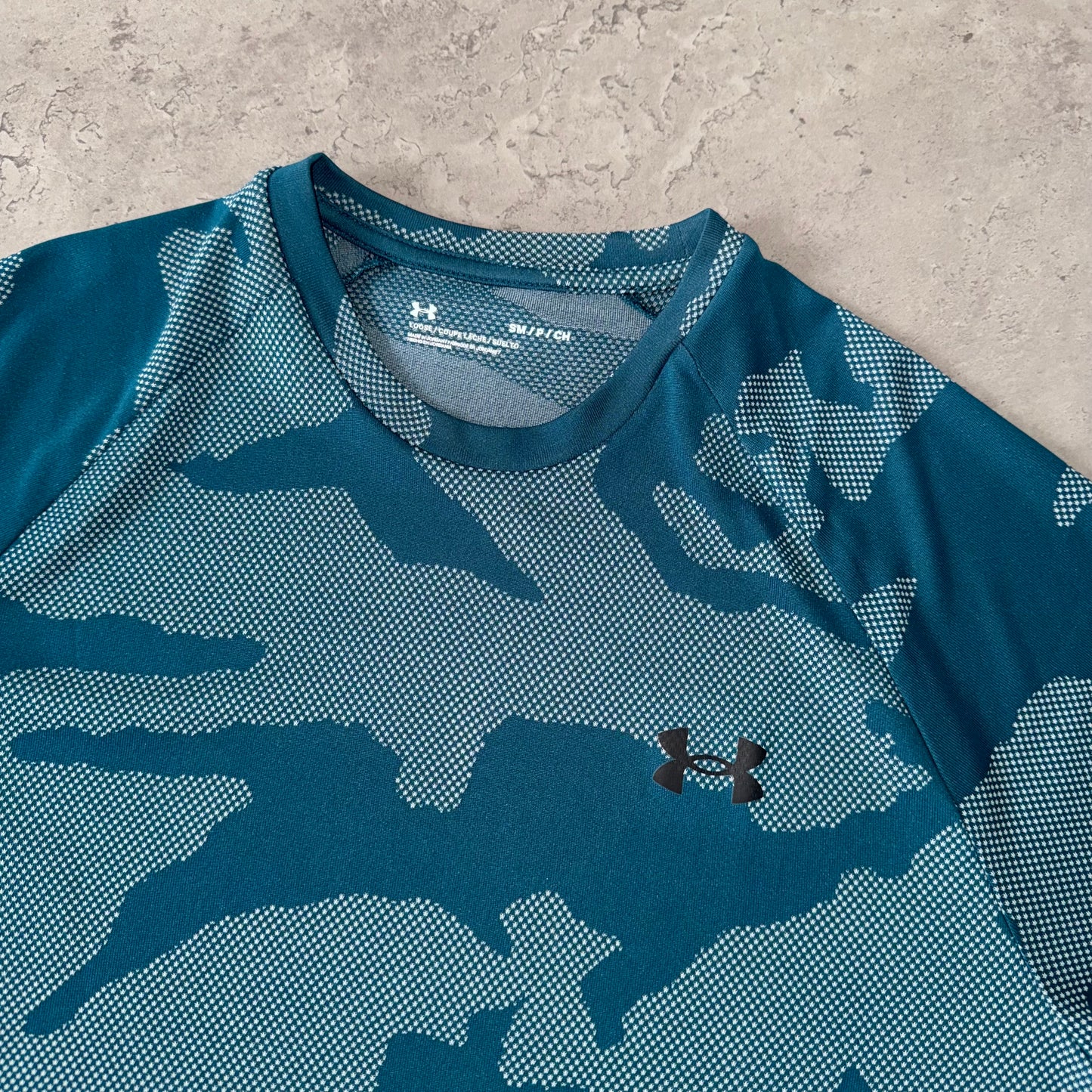Under Armour Teal Camouflage T Shirt
