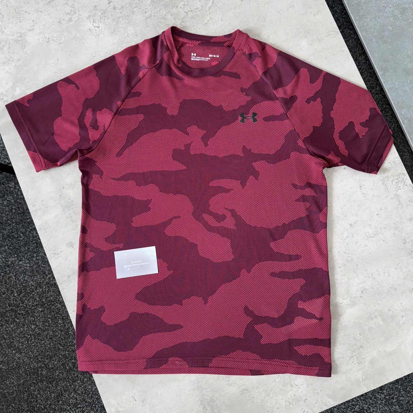 Under Armour Maroon Camouflage T Shirt