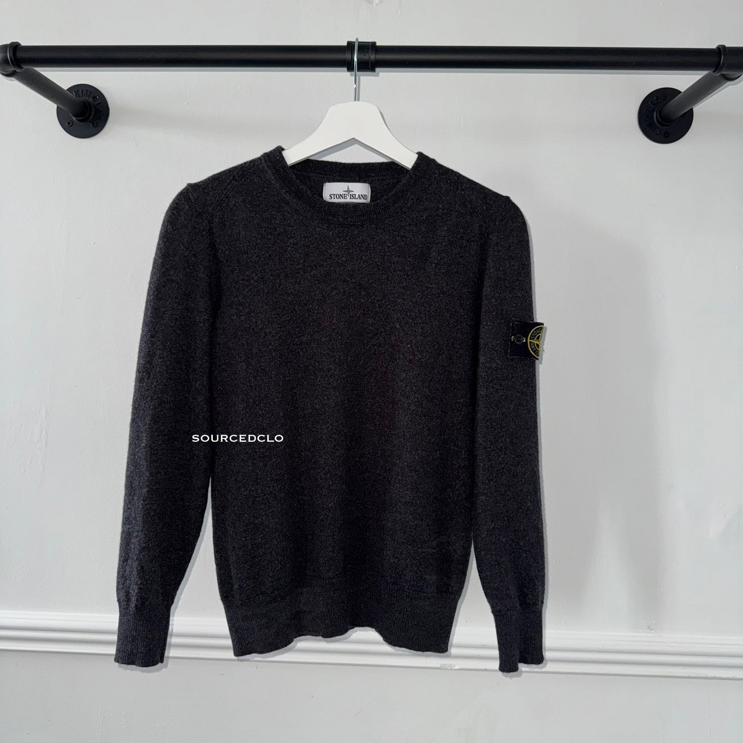 Stone Island Charcoal Knit Jumper
