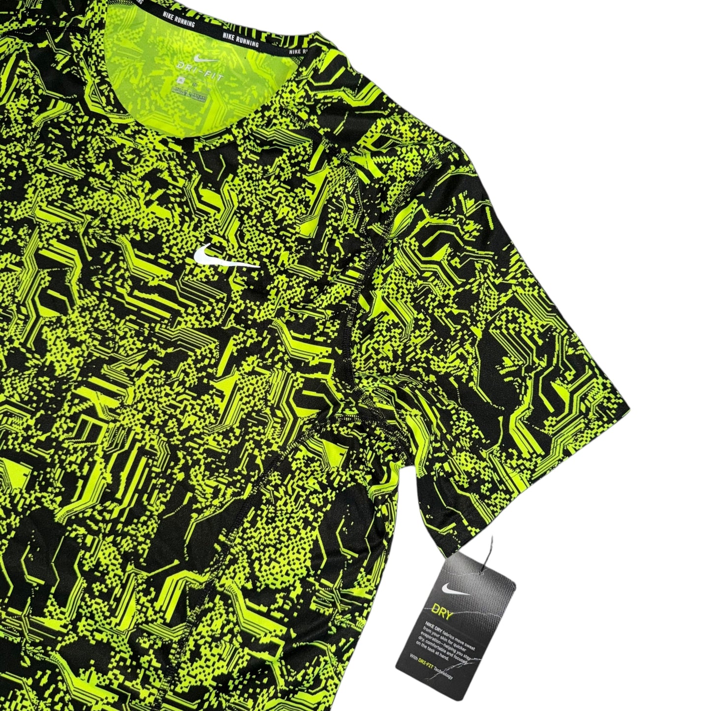 Nike Green Digital Miler T Shirt