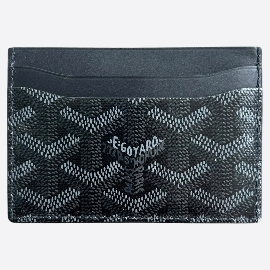 Goyard Sulpice Card Holder Jet Black