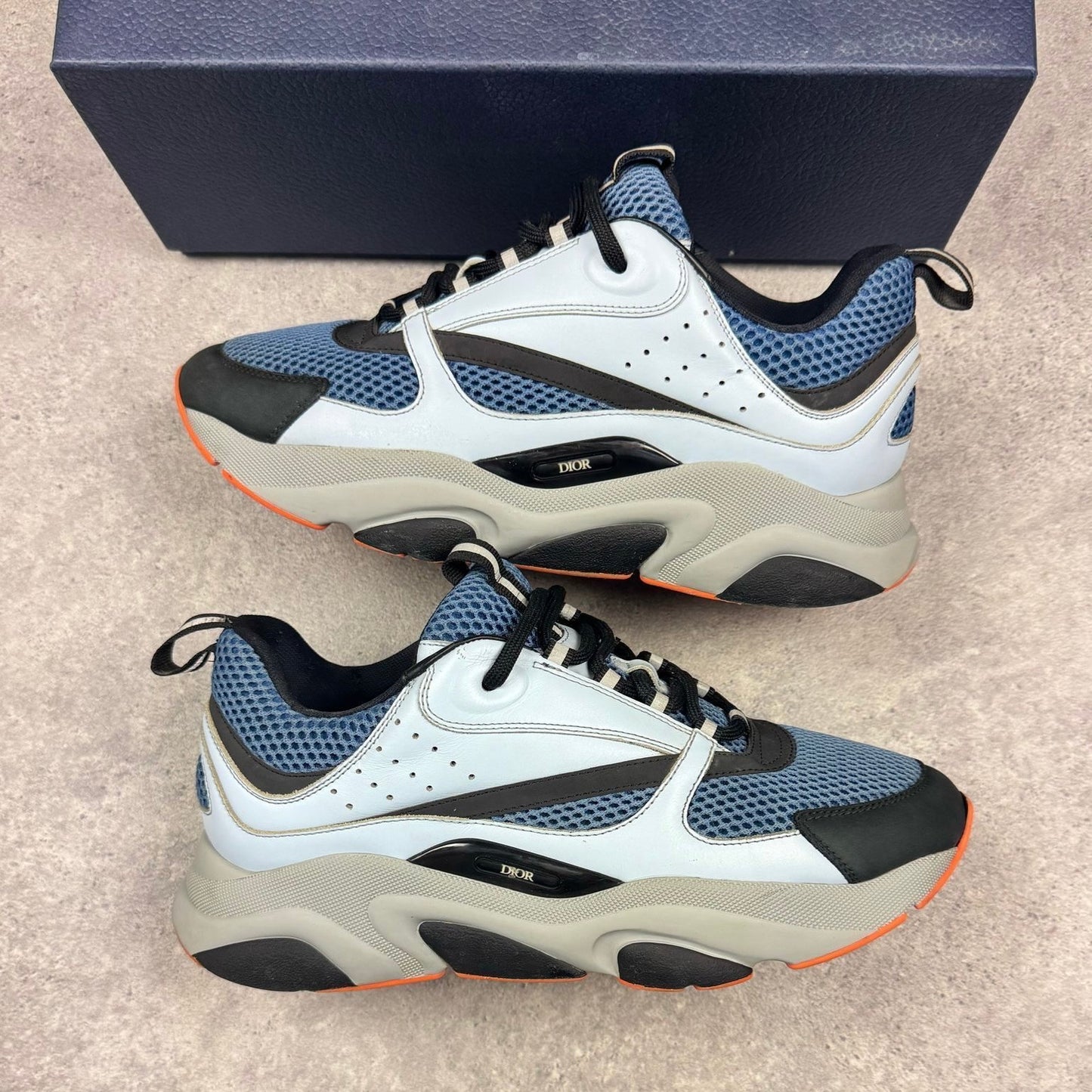 Dior B22 Blue & Orange Trainers