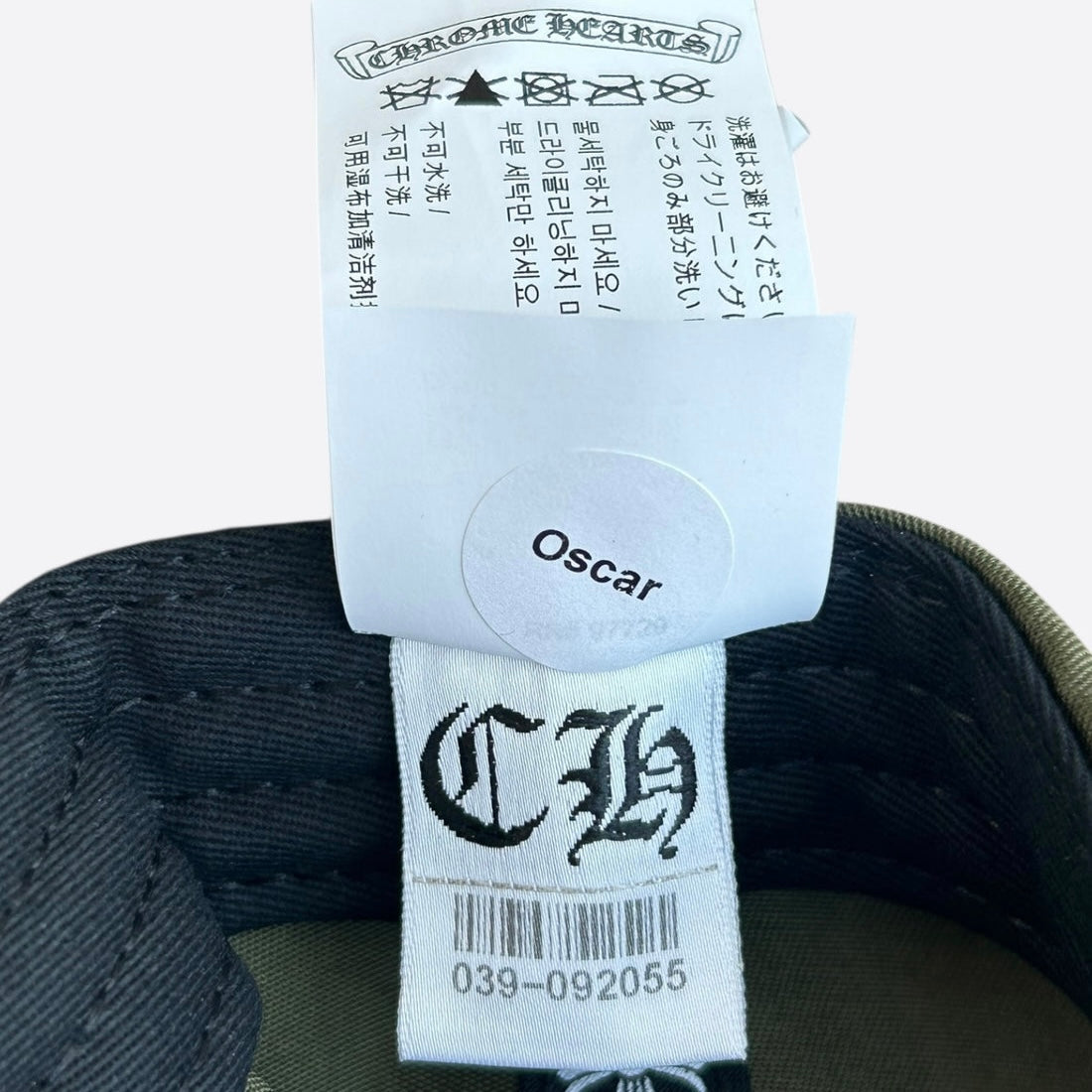 Chrome Hearts Triple Cross Olive Cap
