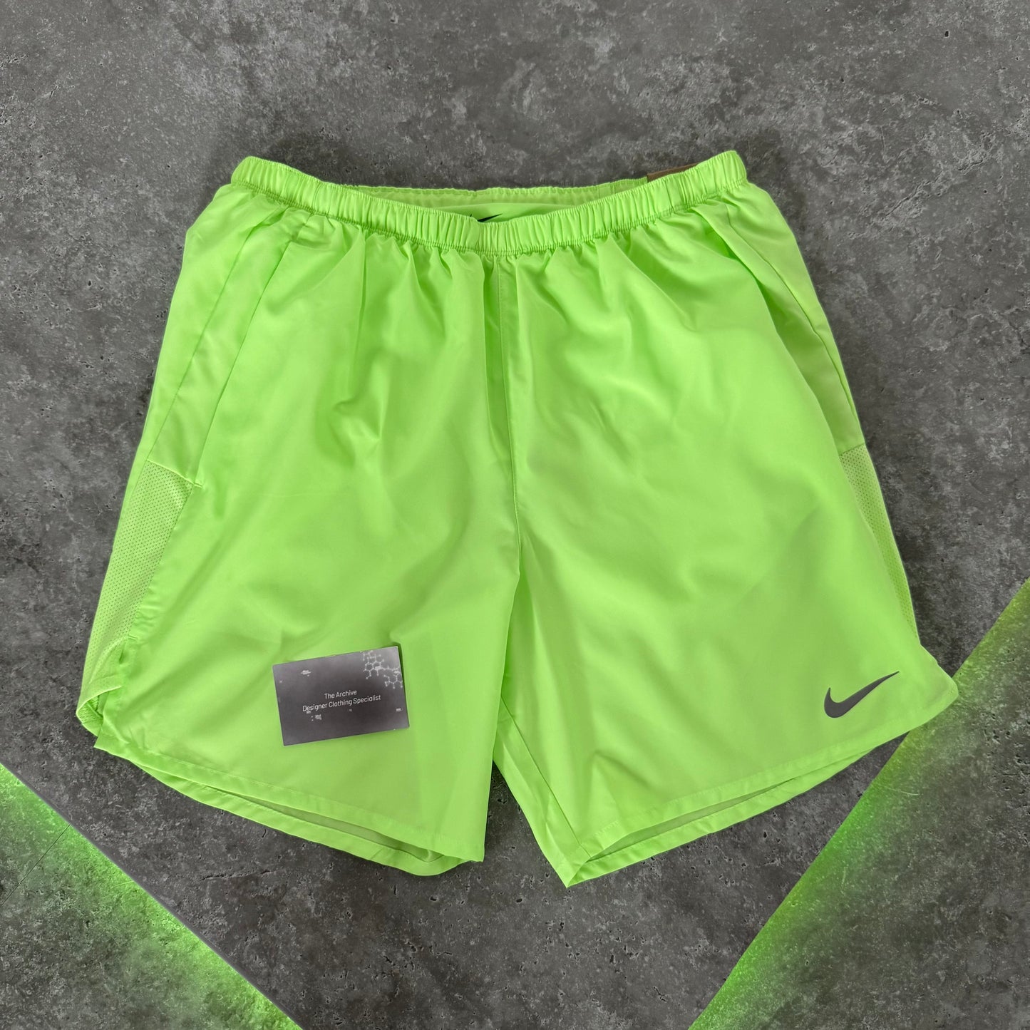 Nike Volt Green Challenger Shorts