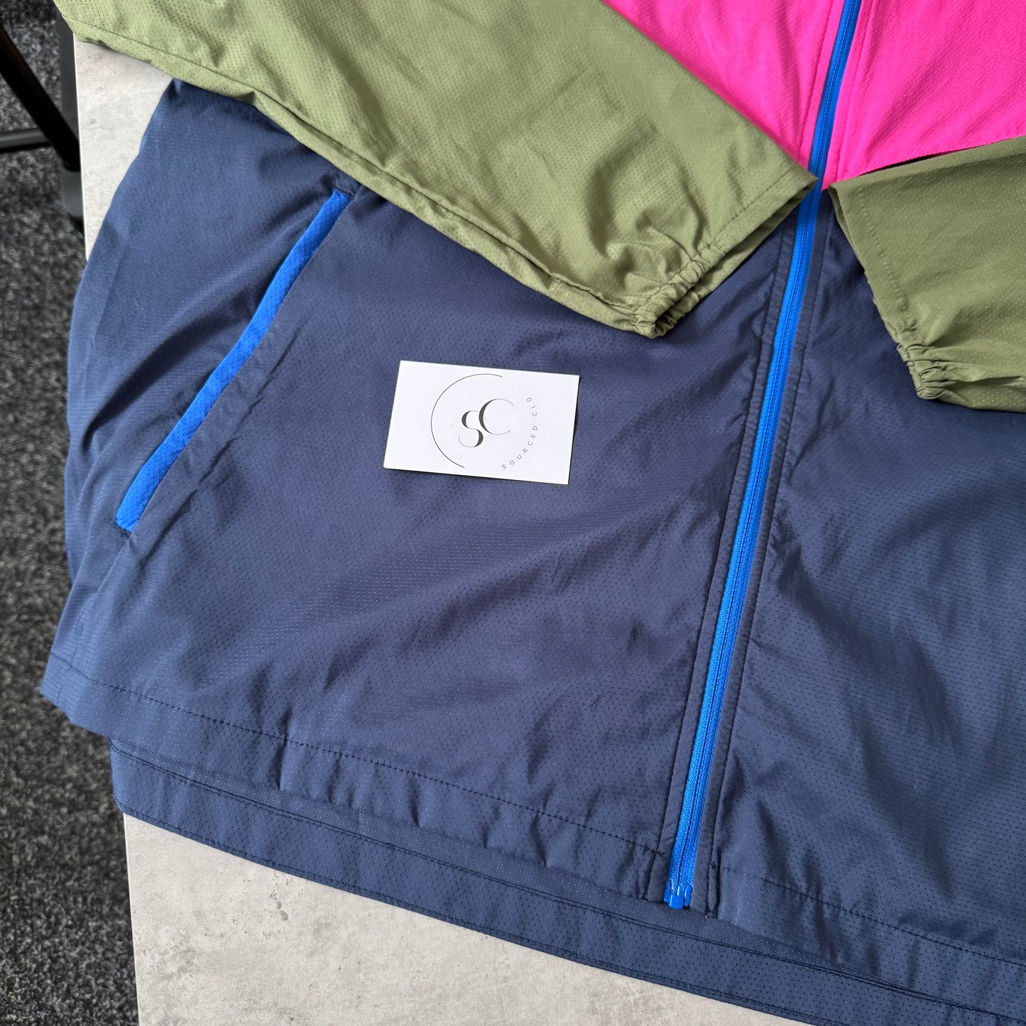 Nike Pink & Khaki UV Windbreaker