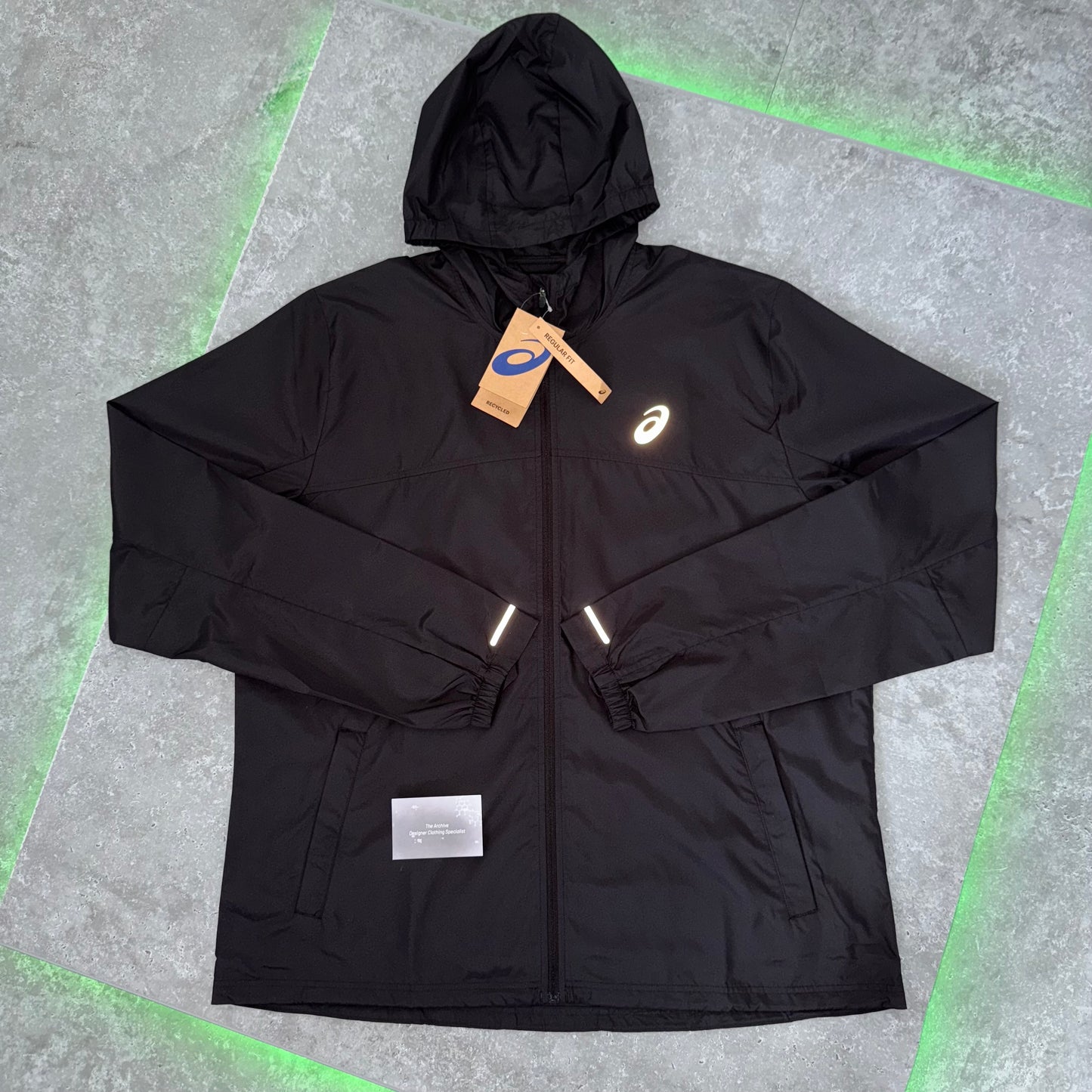 Asics Run Hood Black Windbreaker