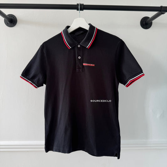 Prada Black Polo Shirt