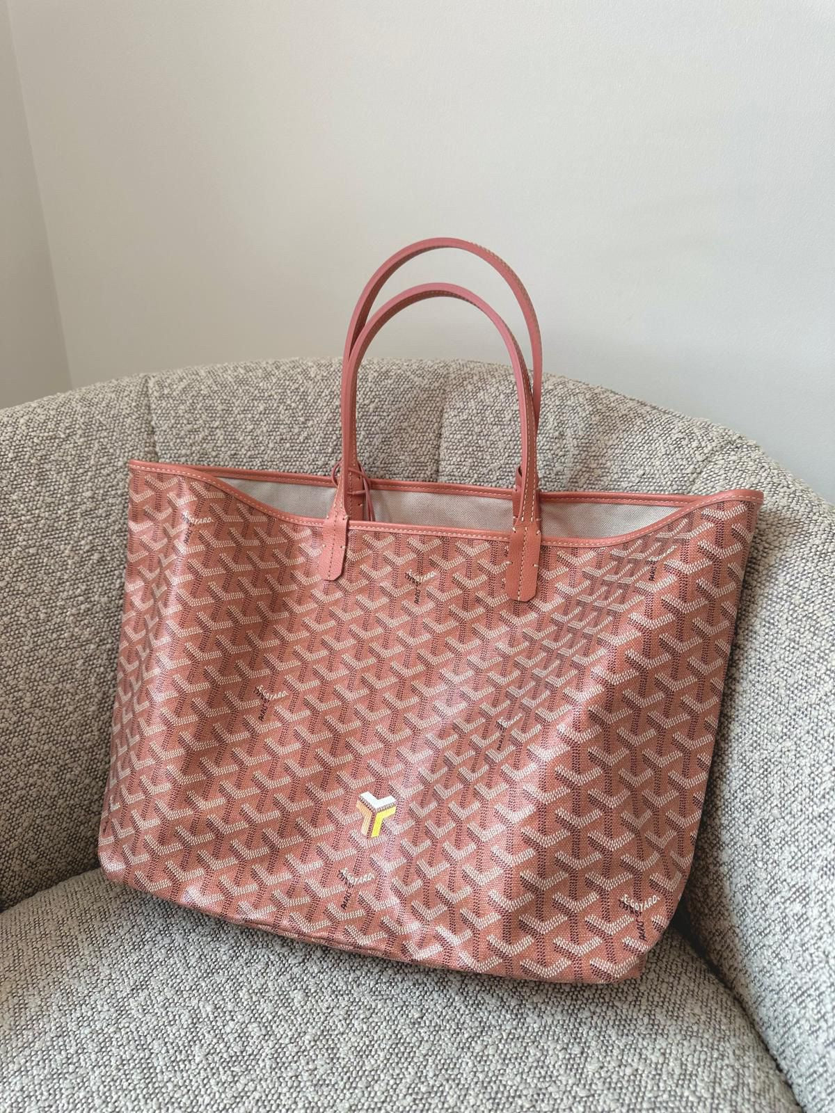 Goyard Saint Louis Pearly Coral Tote Bag