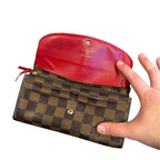 Louis Vuitton Damier Ebene Emilie Wallet