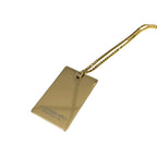 A Bathing Ape Bape Gold Card Necklace