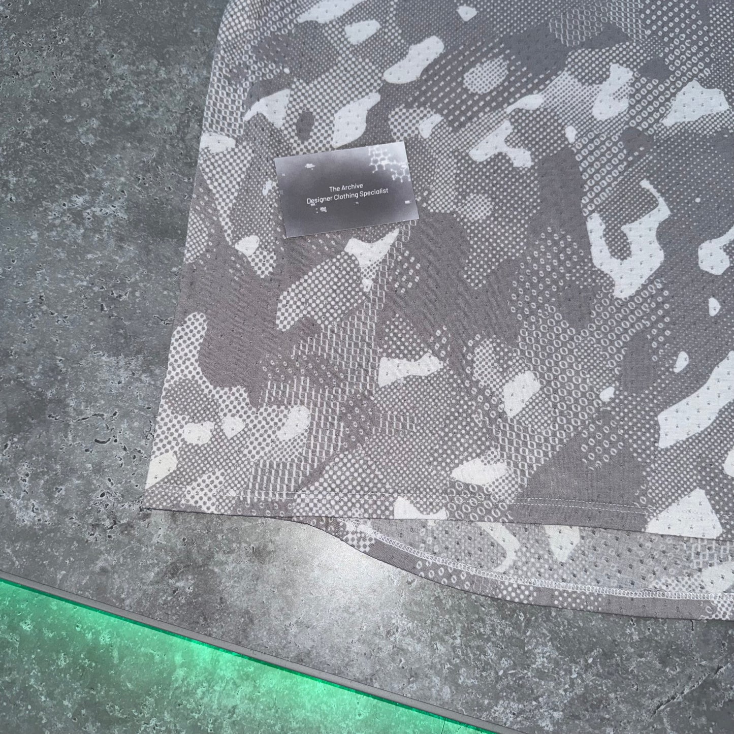 Nike White Camouflage Miler T Shirt