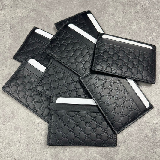 Gucci Black Monogram Cardholder