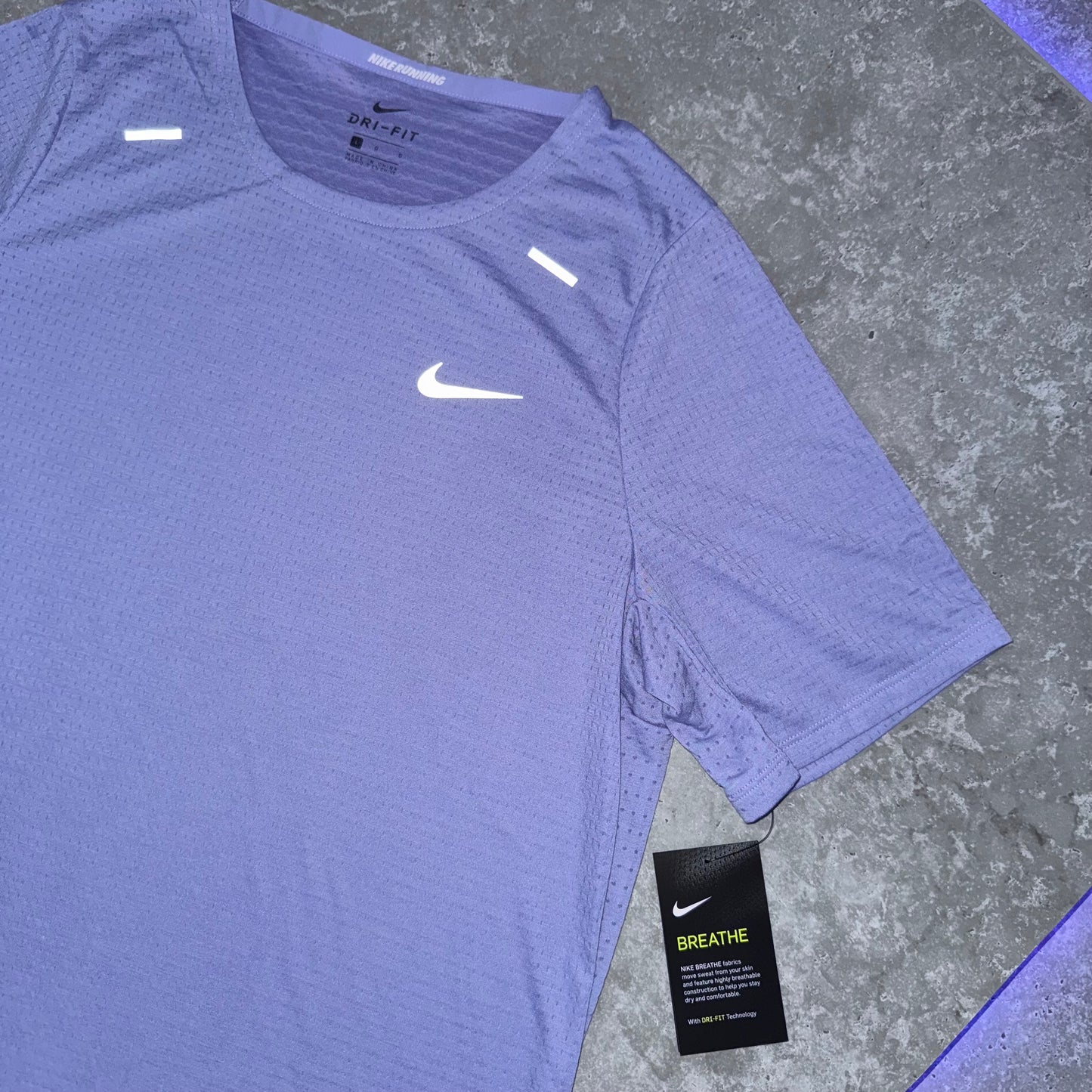 Nike Lavender Rise Miler T Shirt