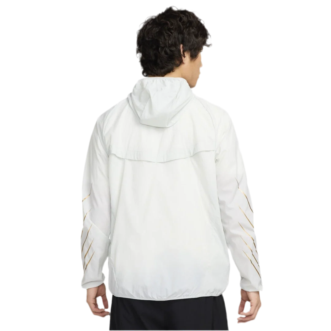 Nike White Golden Swoosh Windbreaker