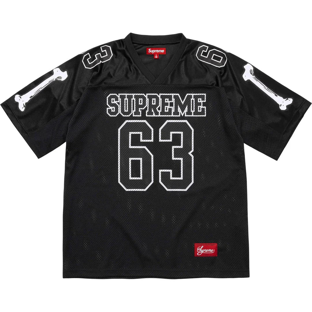 Supreme Black Bones Football Jersey