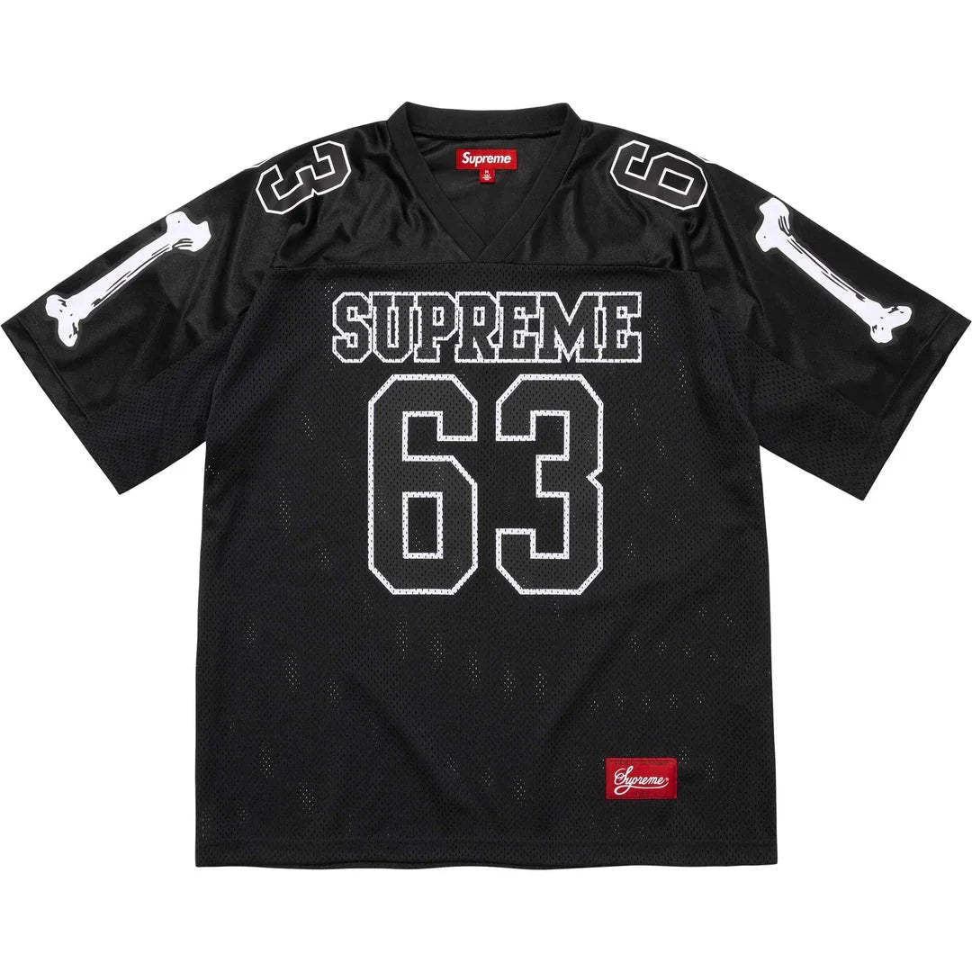 Supreme Black Bones Football Jersey