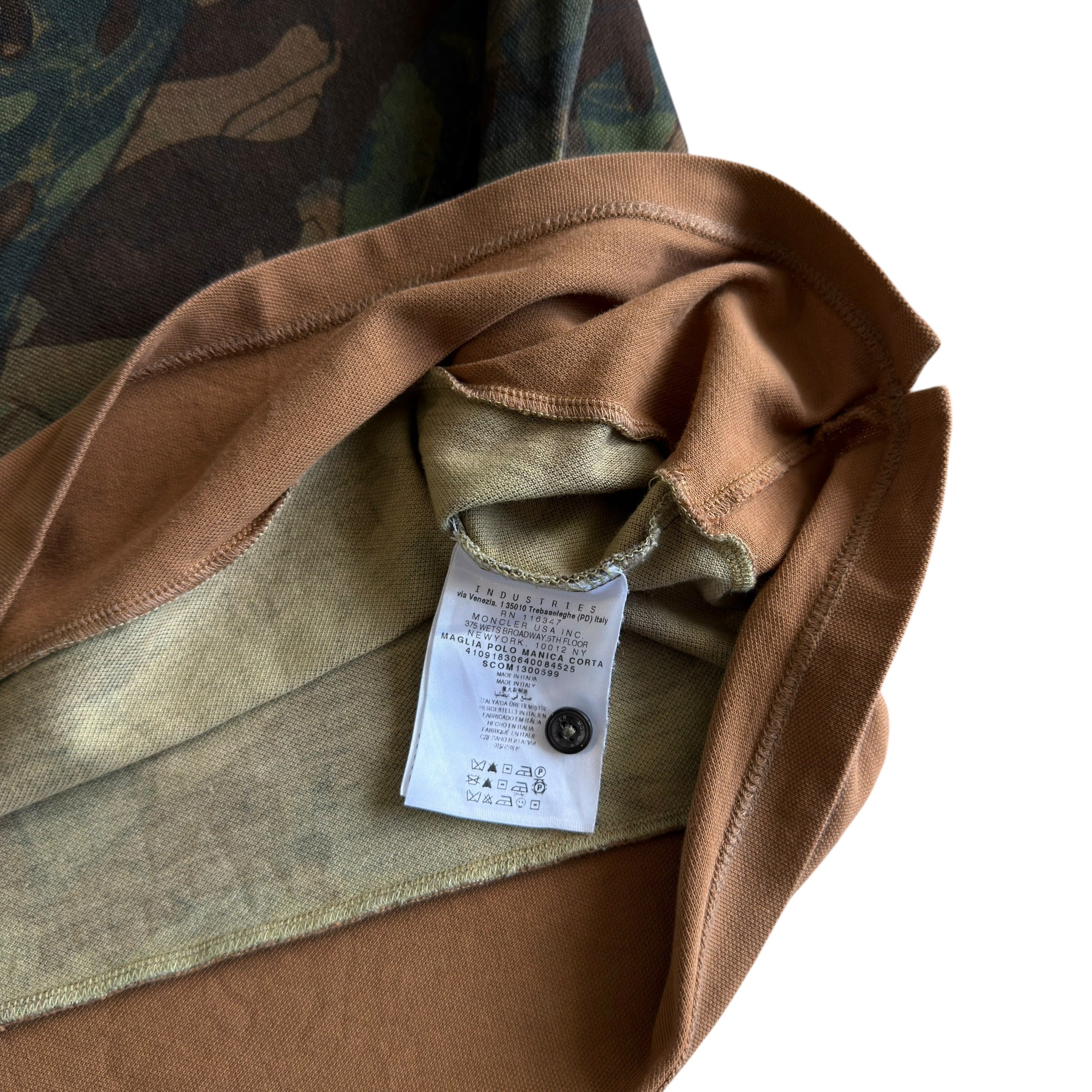 Moncler Camouflage Polo Shirt
