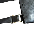 Gucci Black Nylon Imprimé Messenger Bag