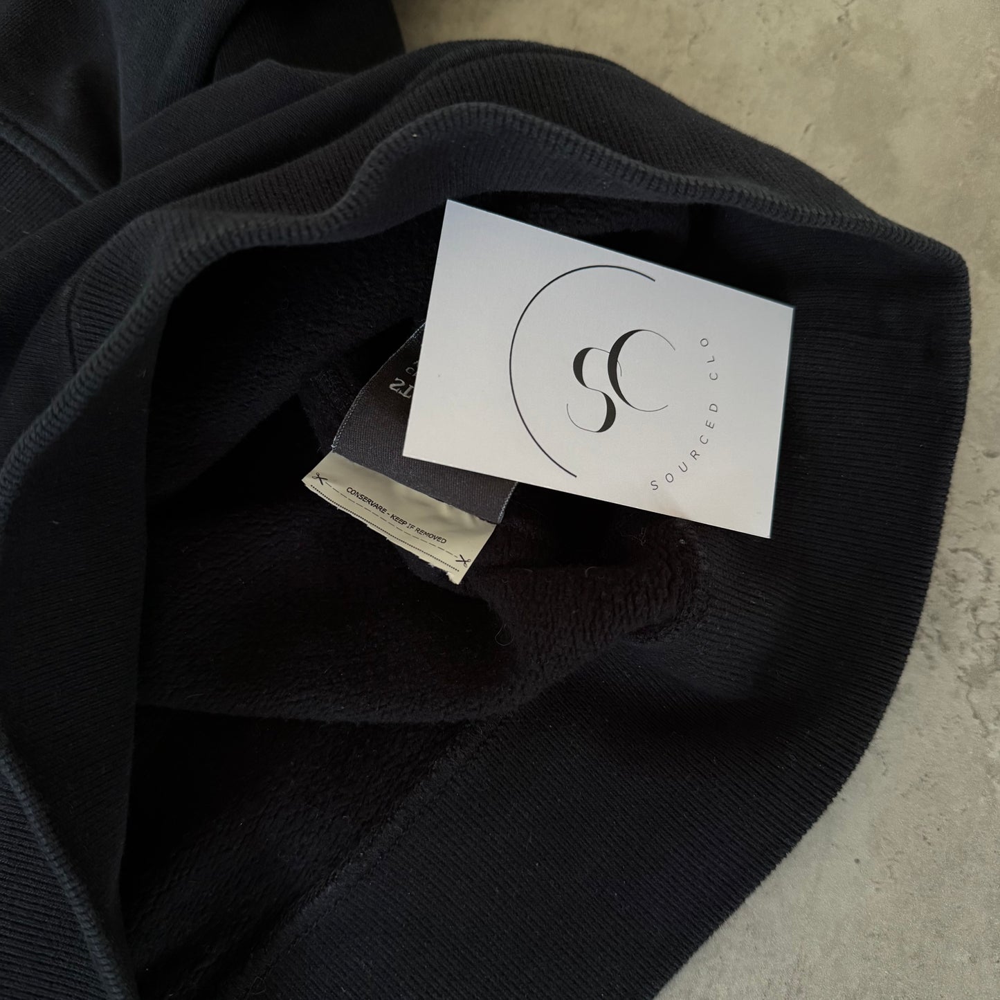 Stone Island Black Crewneck Sweatshirt