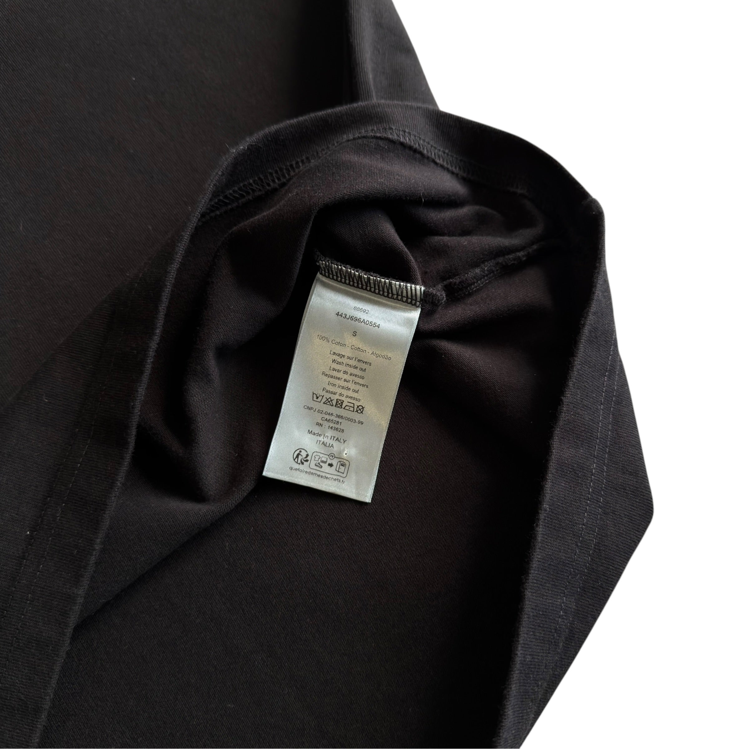 Christian Dior Couture Black Logo T Shirt