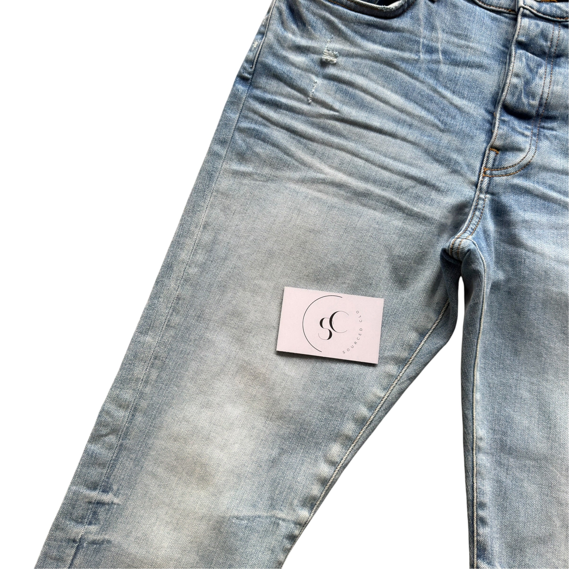 Amiri Light Blue Distressed Jeans