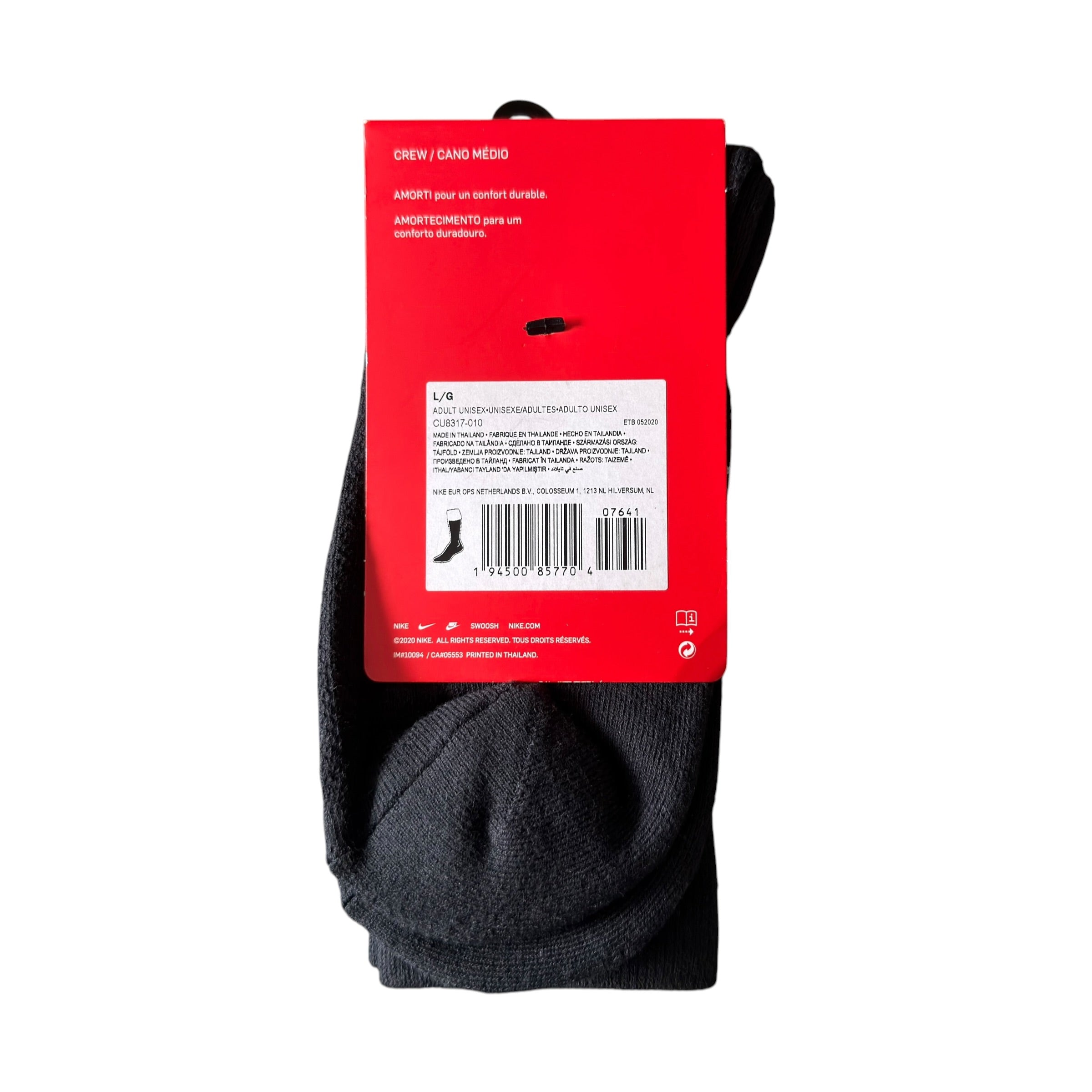 Nike TN Sneakr Crew Black Socks