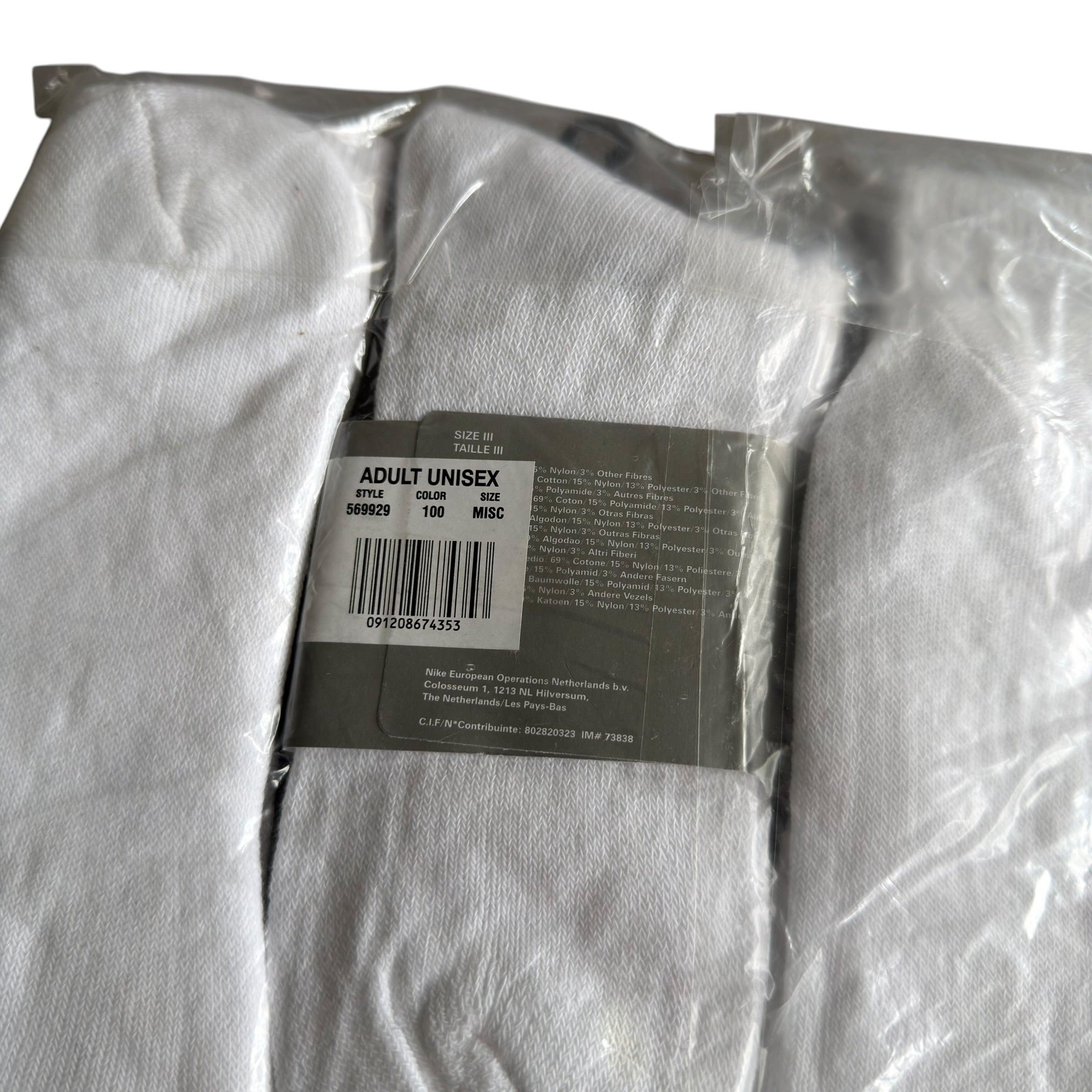 Y2K Nike TN White Sport Socks