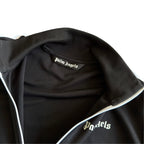Palm Angels Black Zip Track Jacket