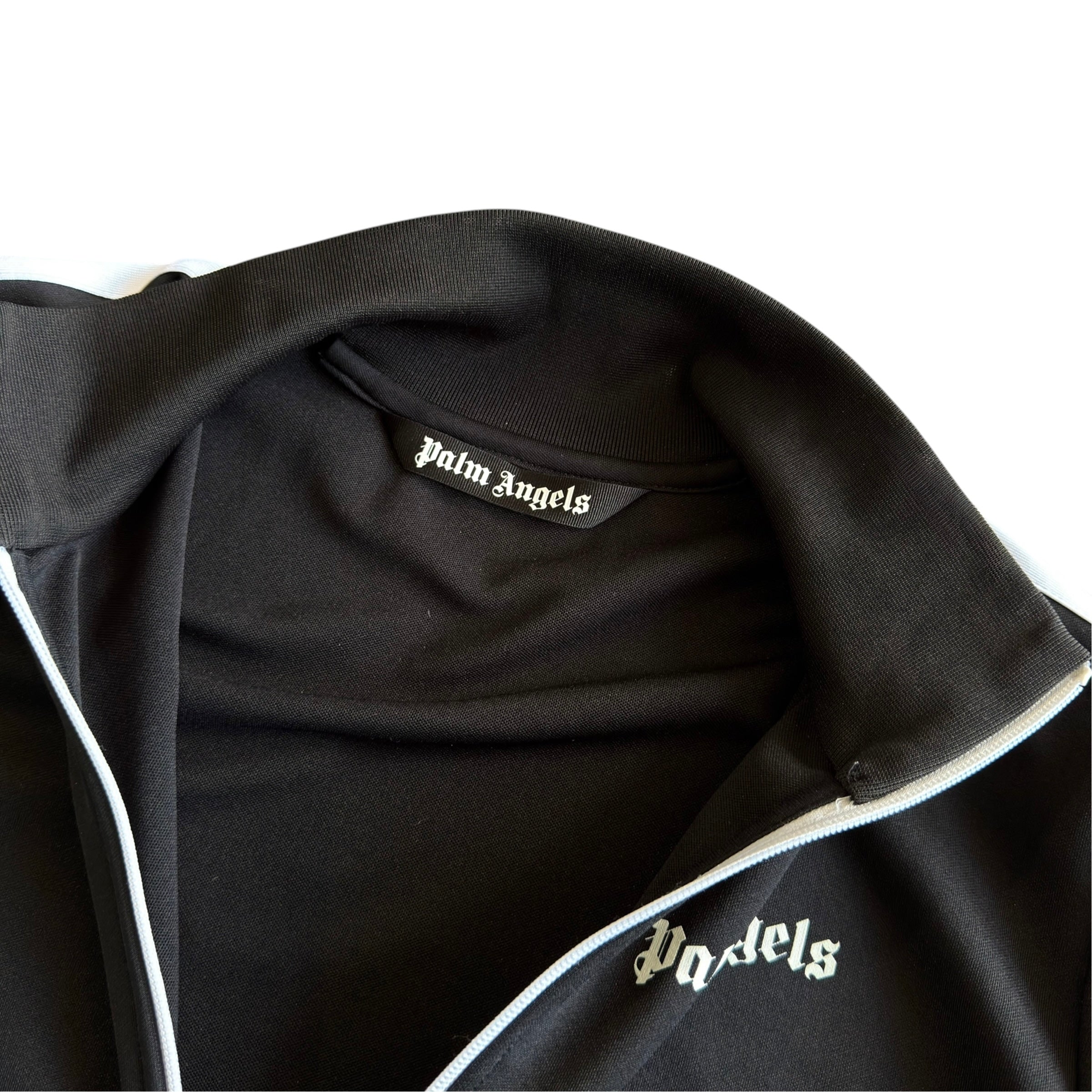 Palm Angels Black Zip Track Jacket
